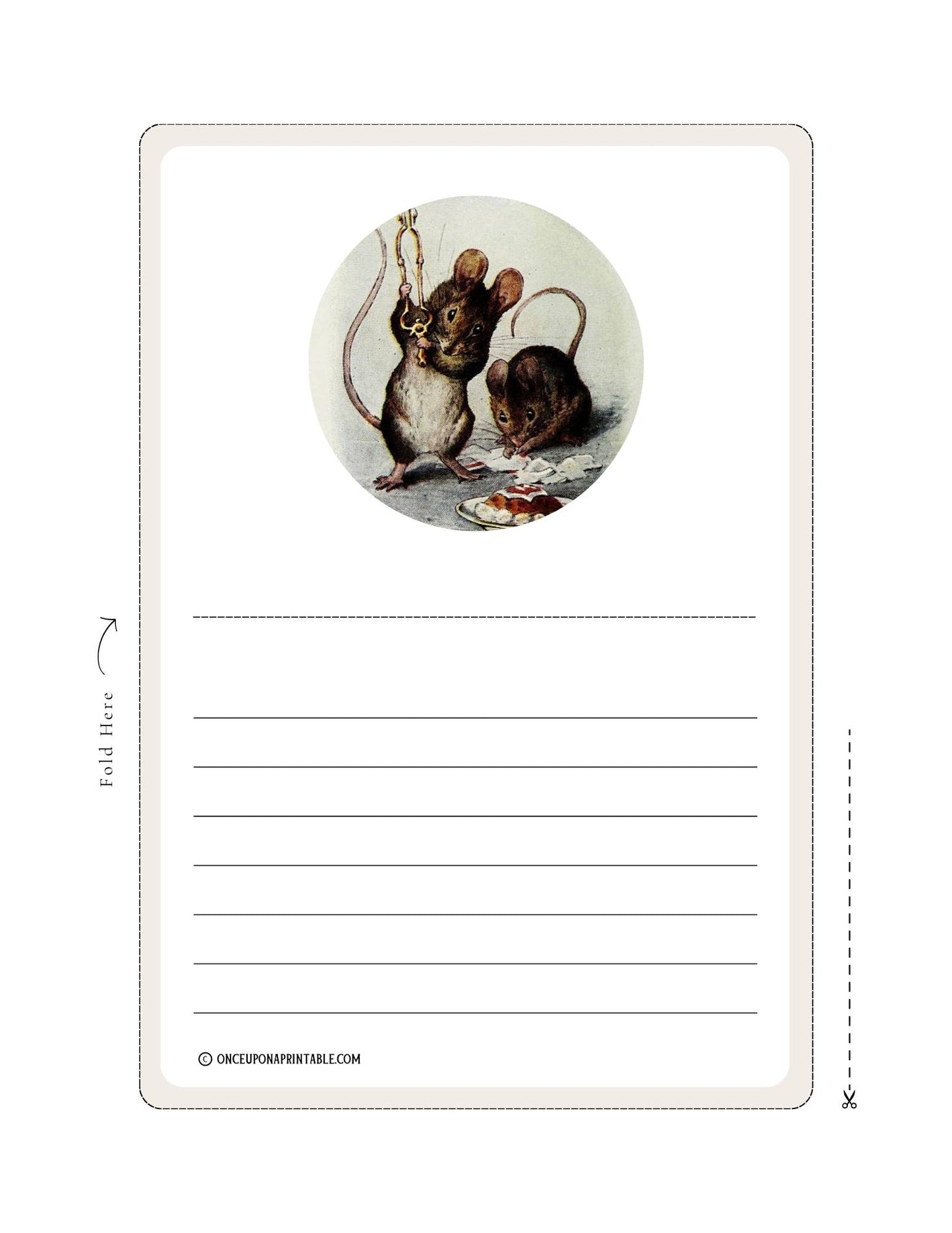 The Tale of Two Bad Mice Stationery Set