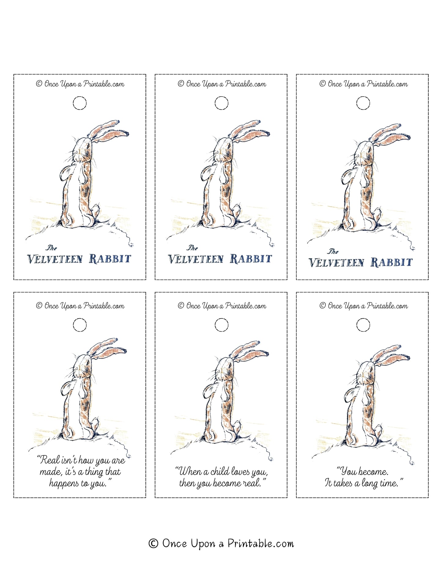 The Velveteen Rabbit Gift Tag Collection