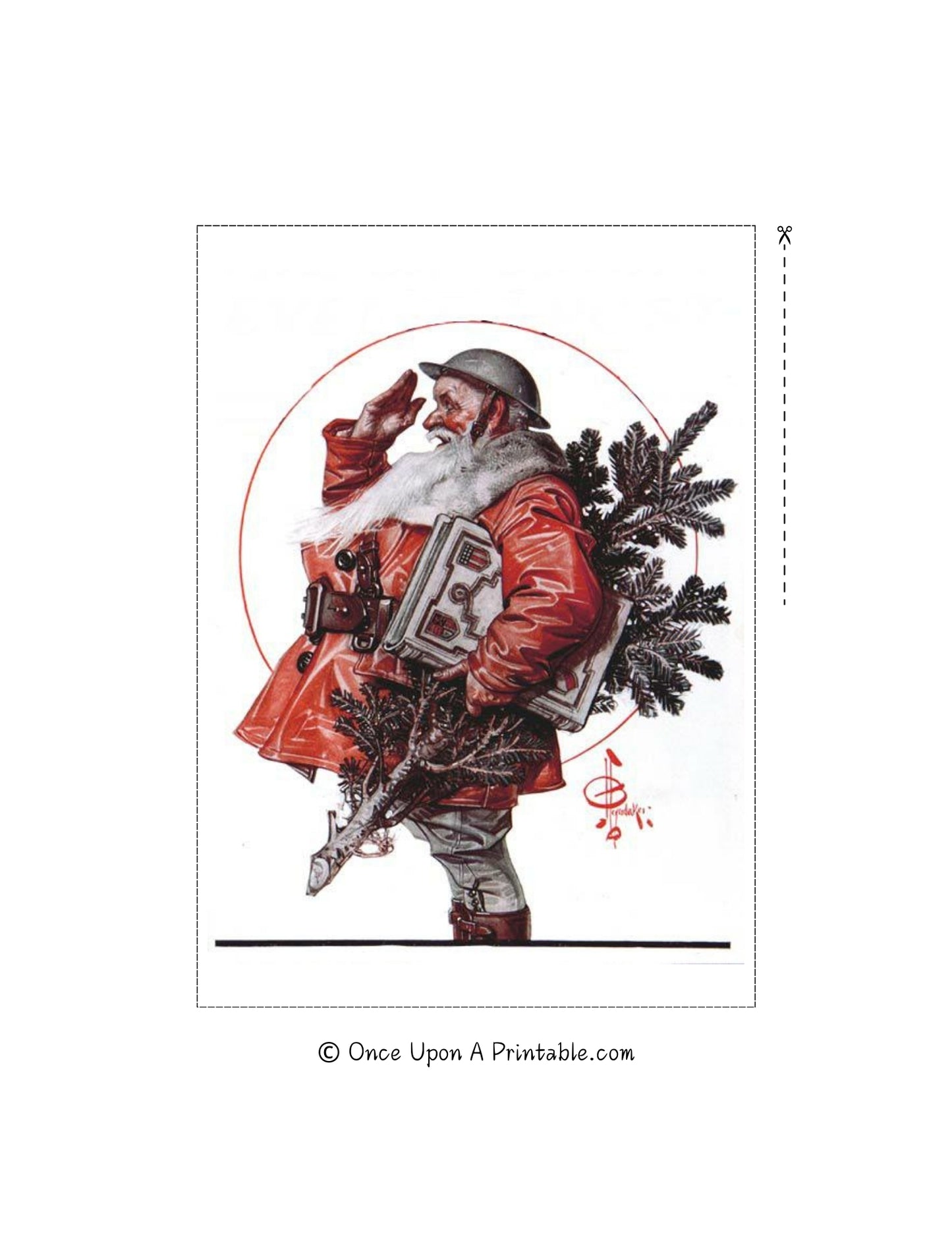 20 Vintage Christmas Art Prints by J. C. Leyendecker