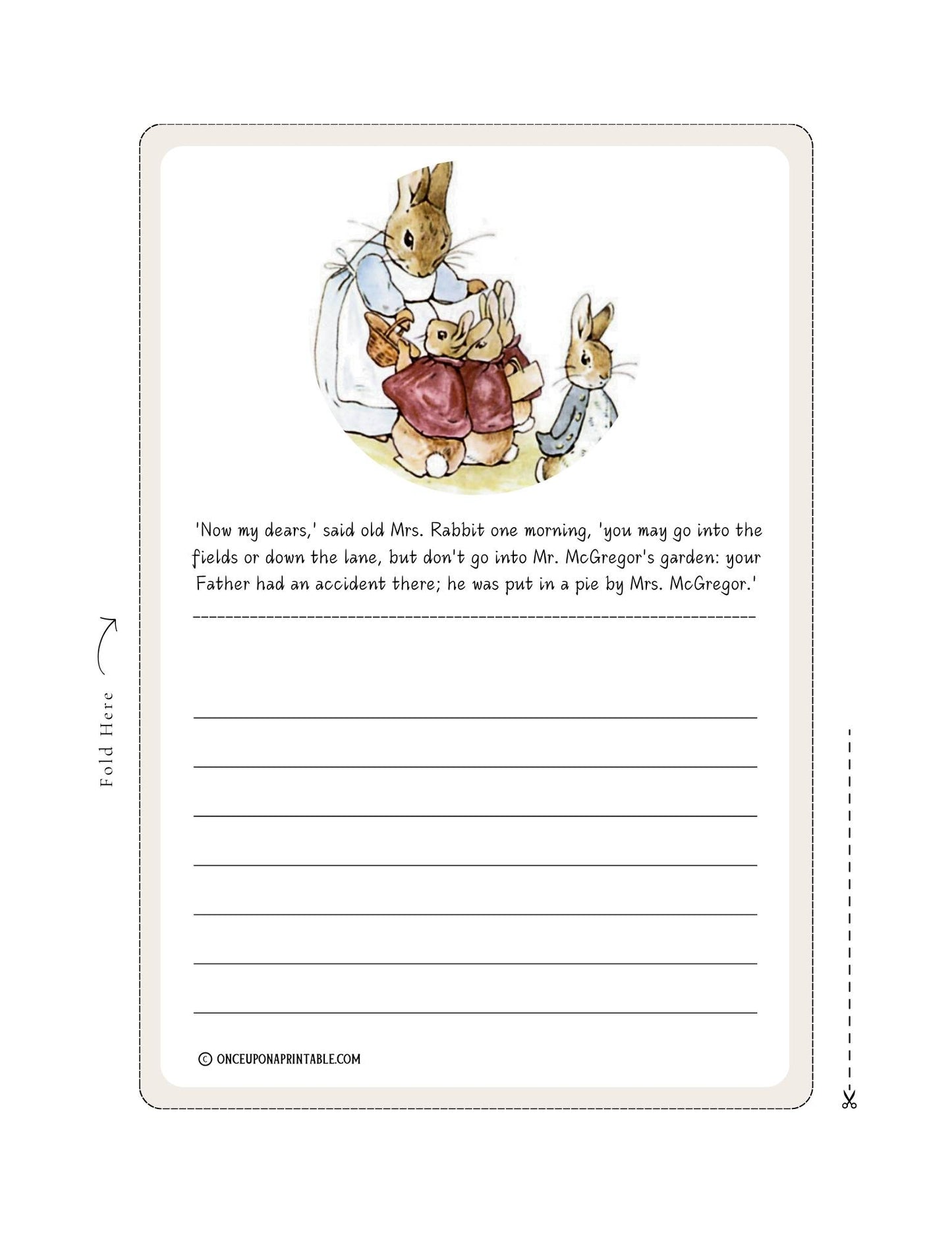 The Tale of Peter Rabbit Stationary