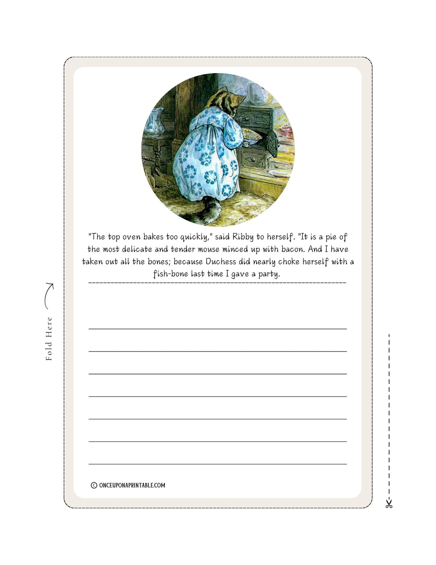 The Tale of the Pie and the Patty-Pan Stationery Set