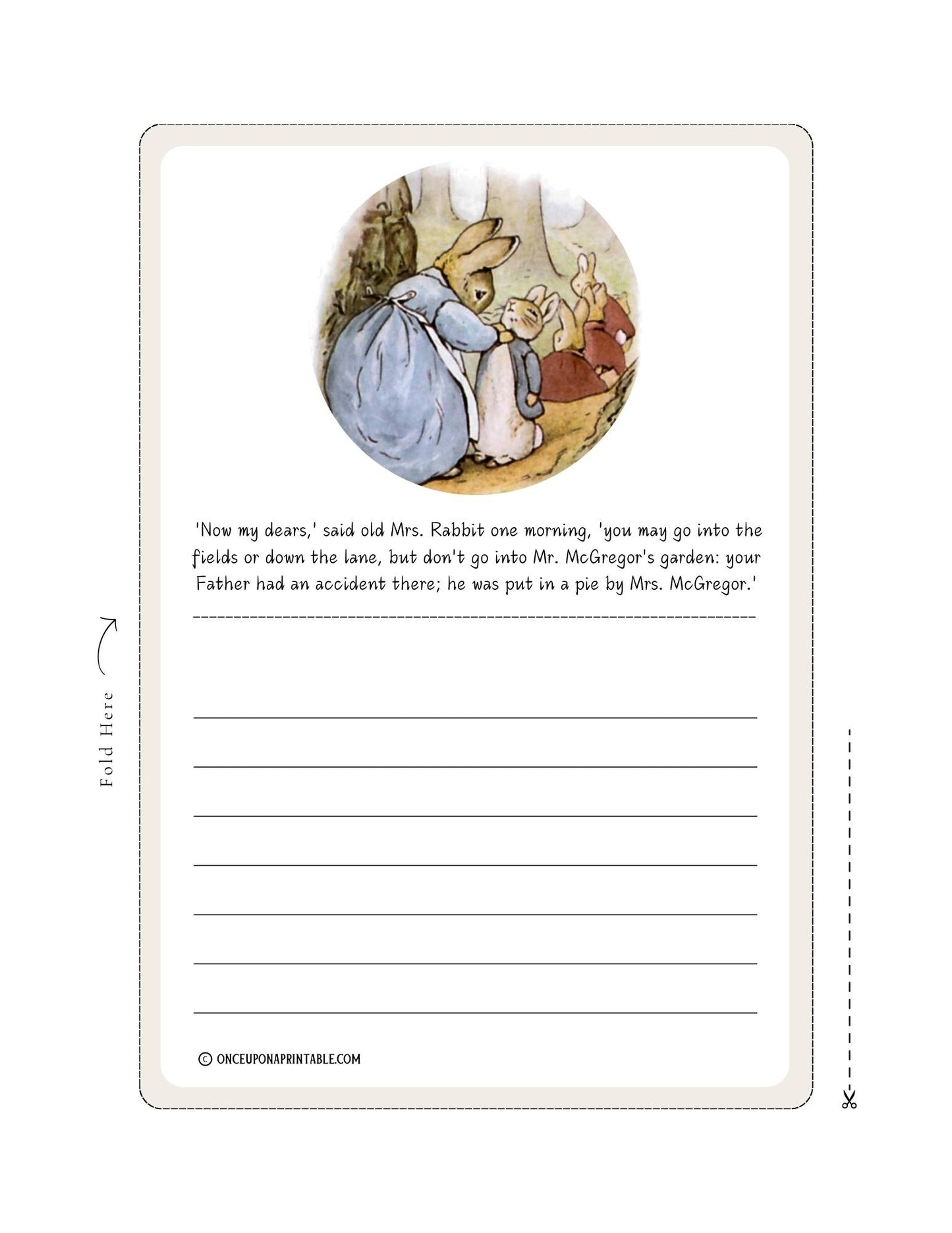 The Tale of Peter Rabbit Stationary