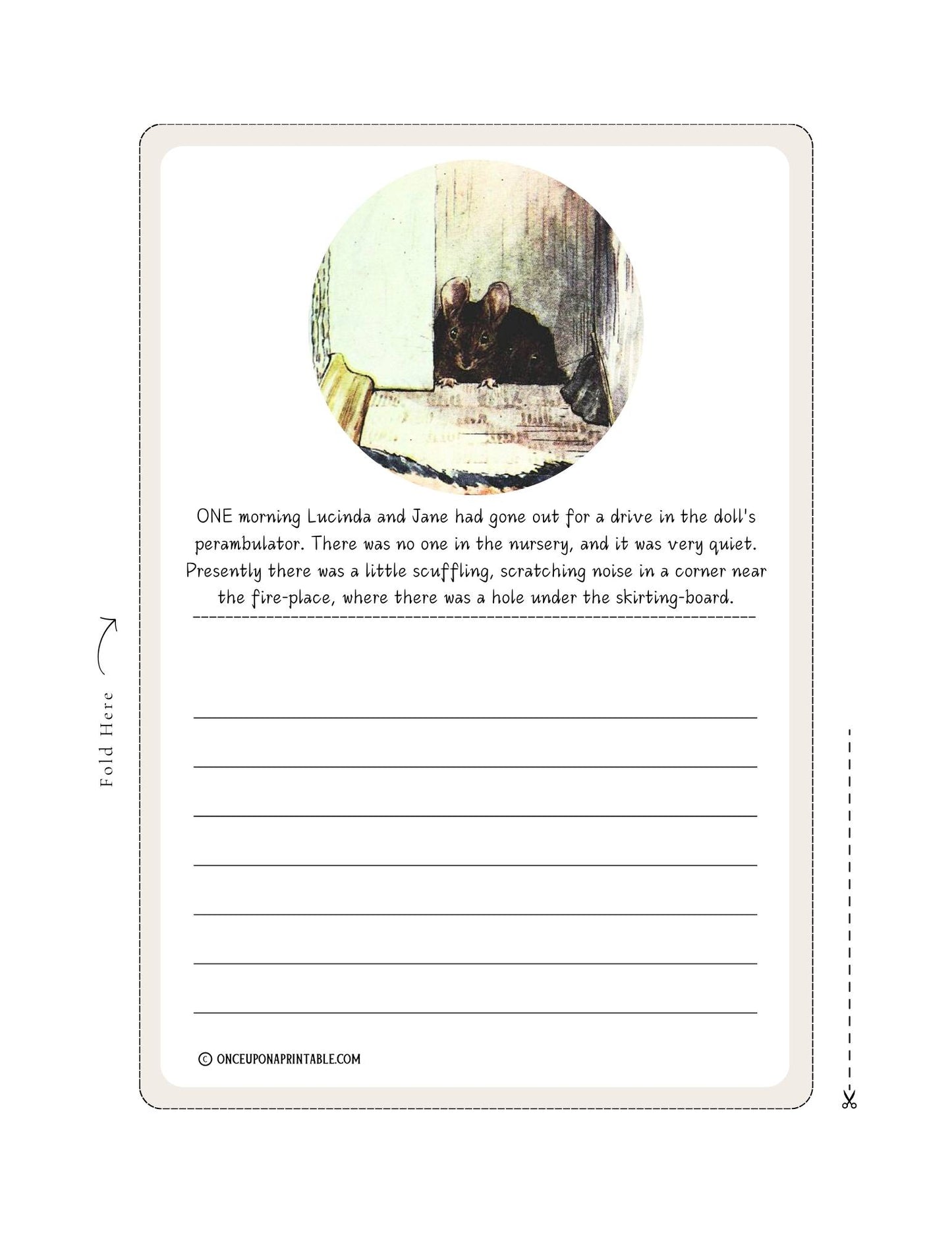 The Tale of Two Bad Mice Stationery Set