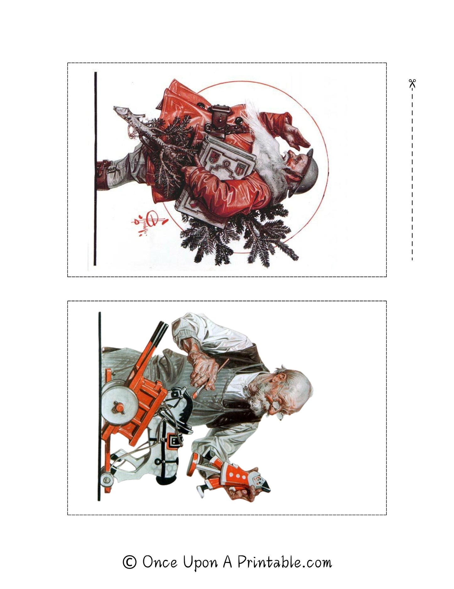 20 Vintage Christmas Art Prints by J. C. Leyendecker