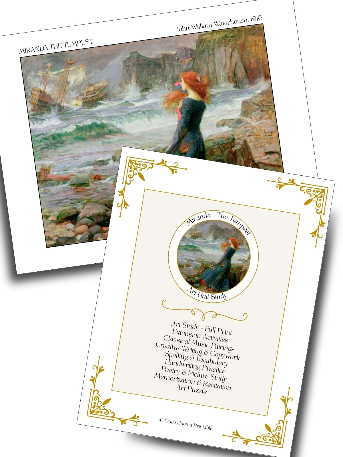 John William Waterhouse Art Unit Study (Full Collection)