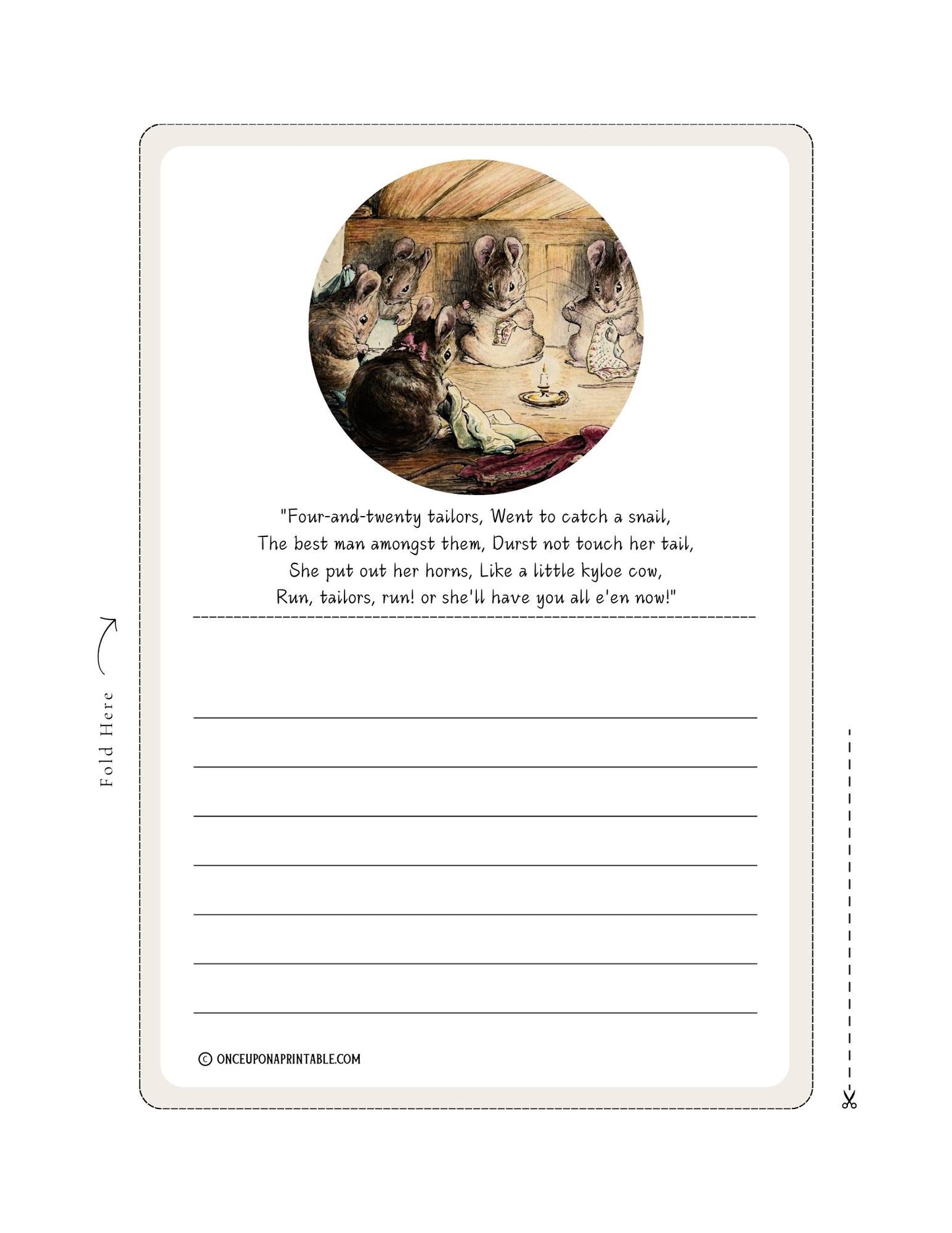 The Tailor of Gloucester Stationary