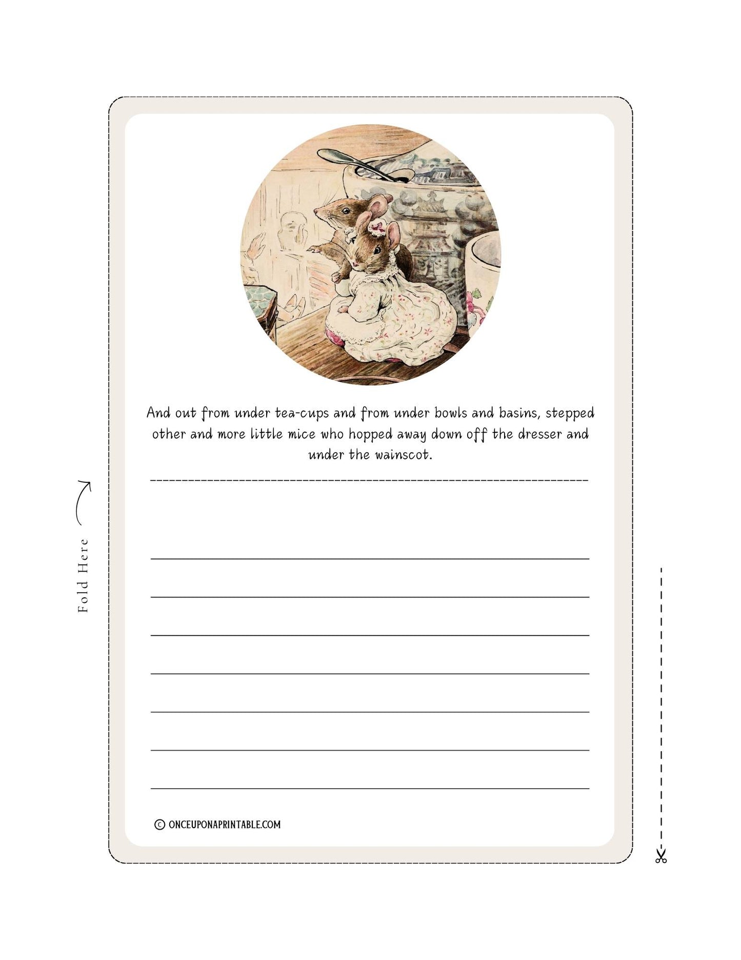 The Tailor of Gloucester Stationary
