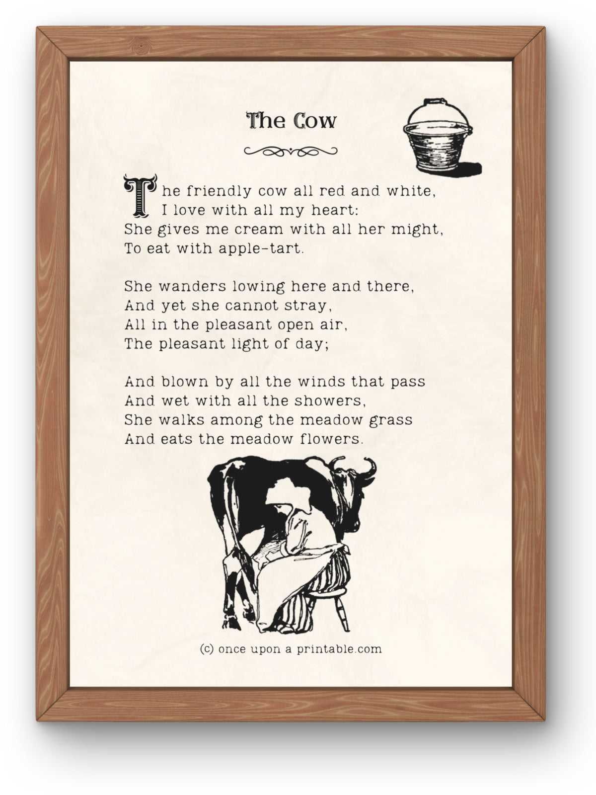 A Child's Garden of Verse Poem Art Print Collection