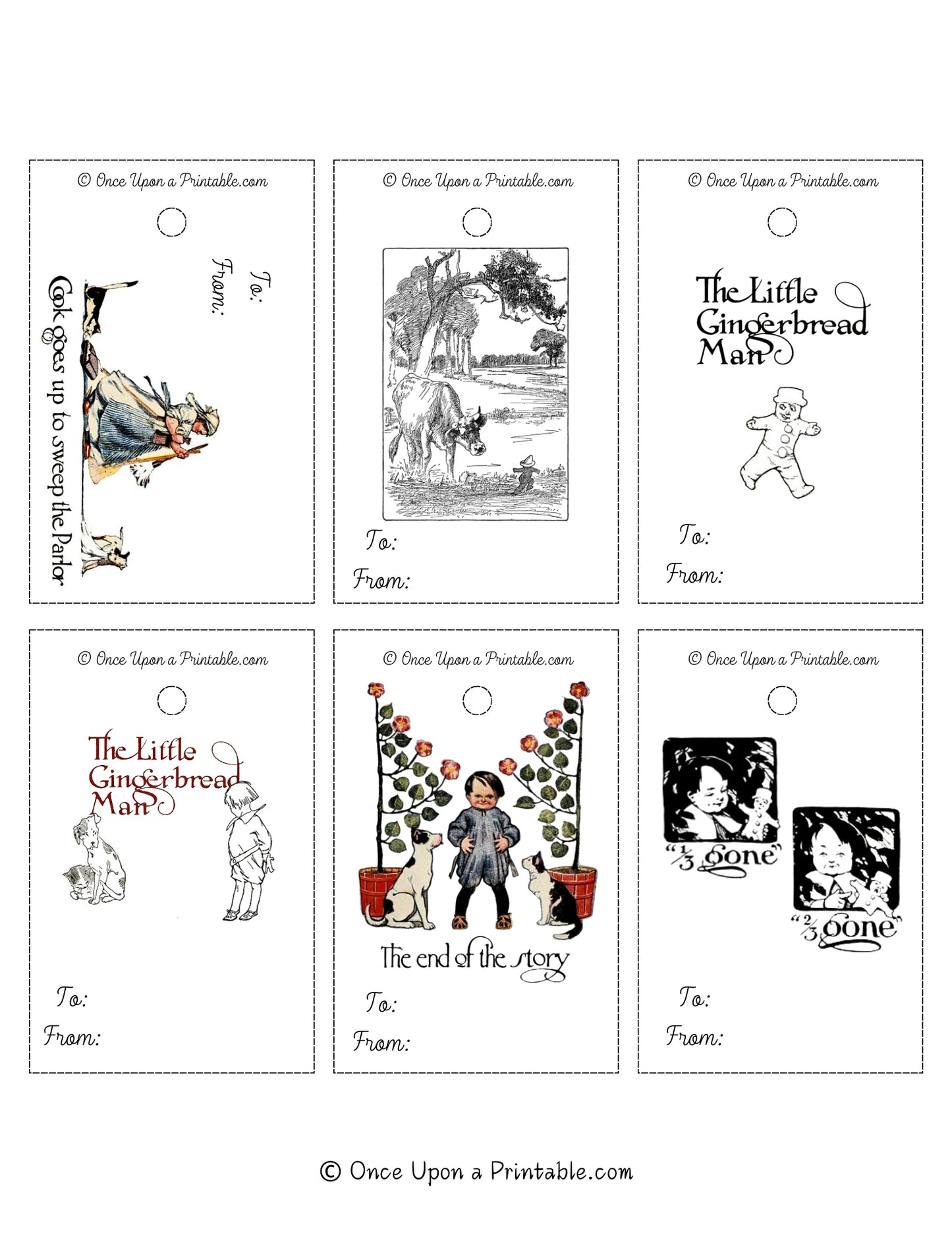 The Little Gingerbread Man Gift Tags (Collection of 78)
