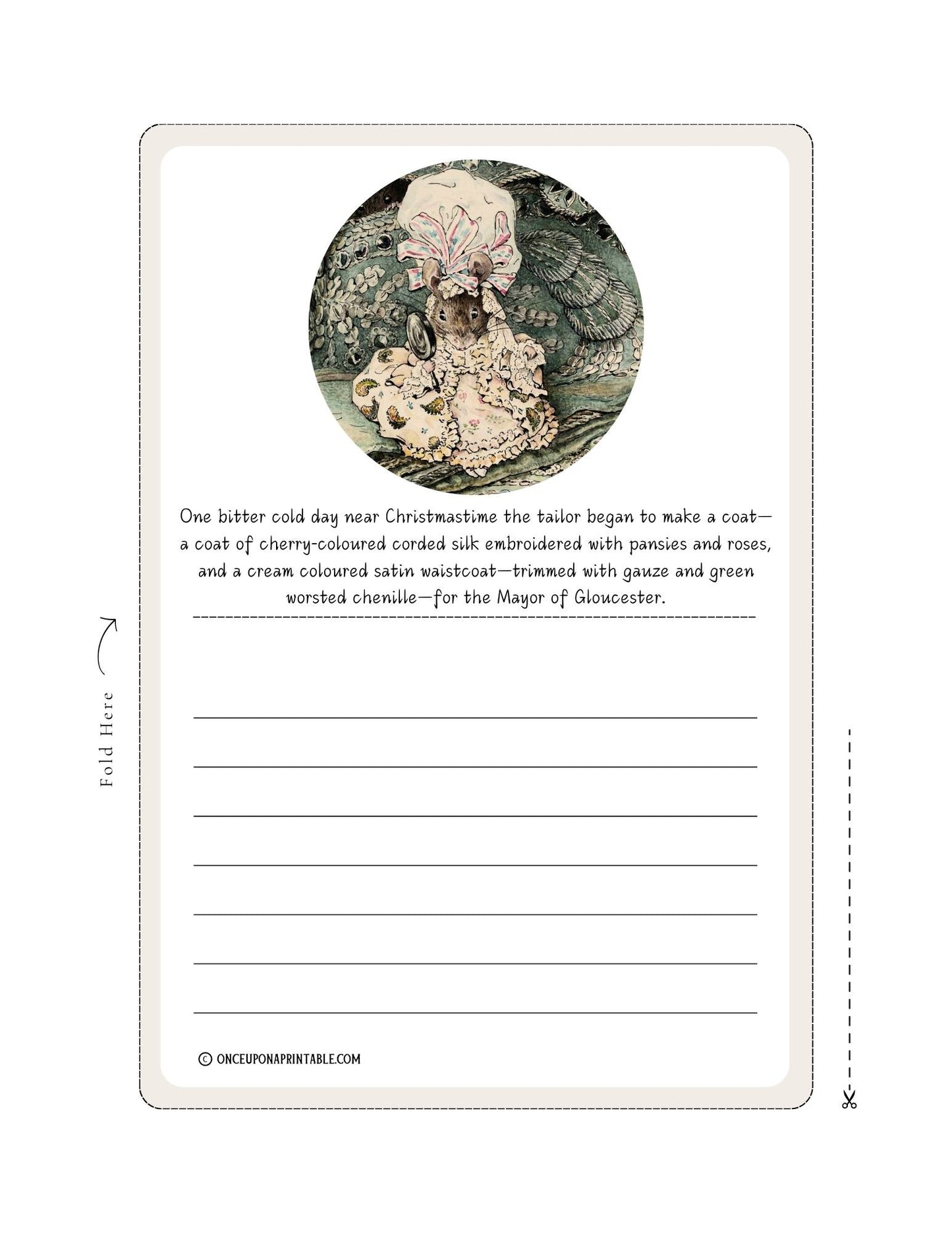 The Tailor of Gloucester Stationary