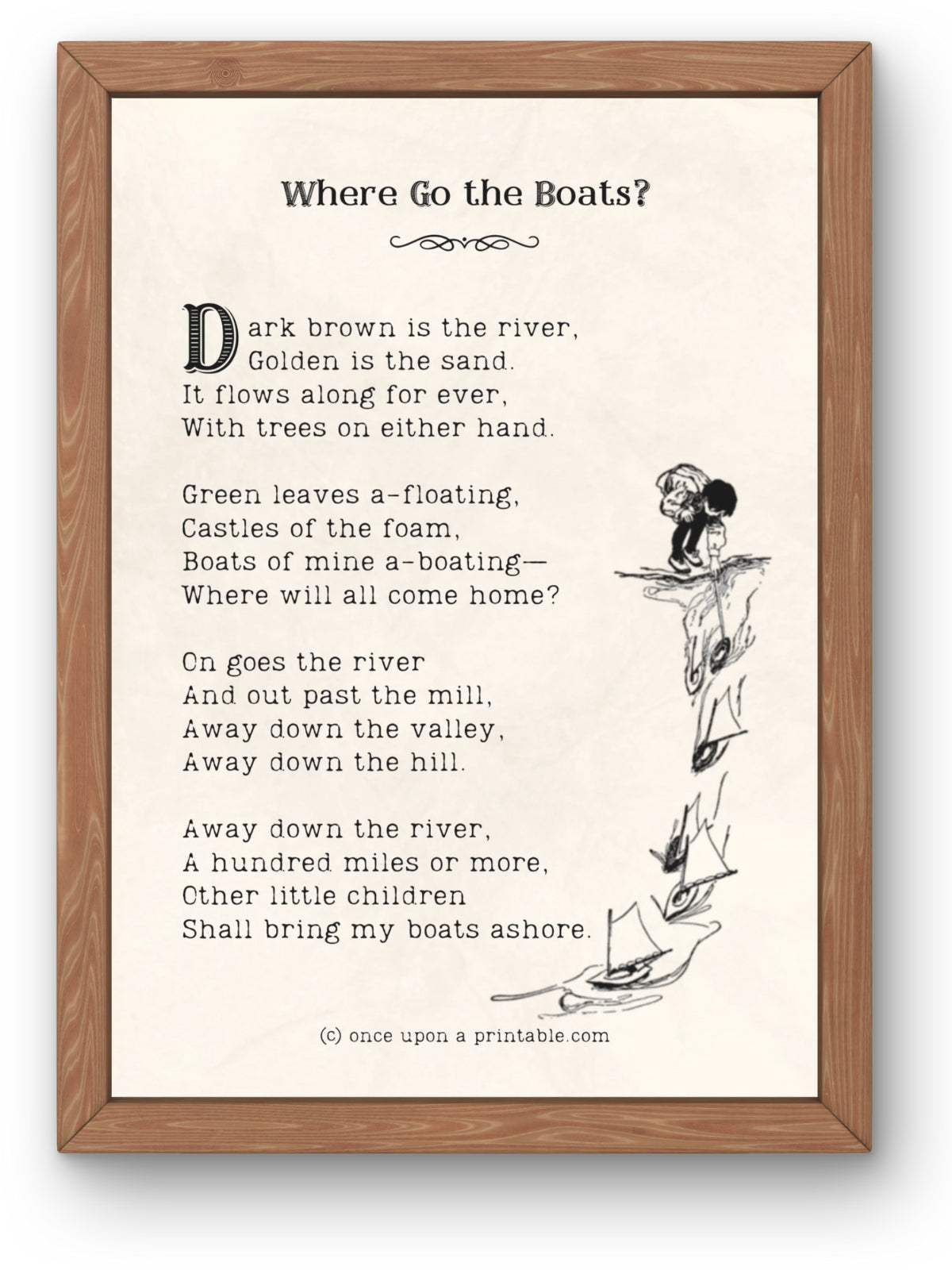 A Child's Garden of Verse Poem Art Print Collection