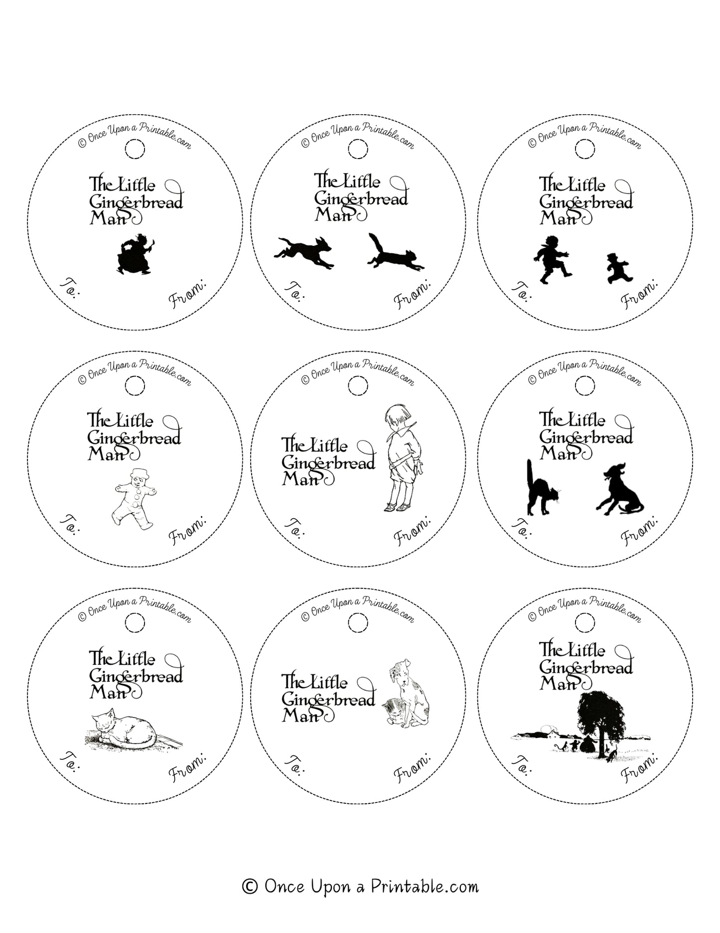 The Little Gingerbread Man Gift Tags (Collection of 78)