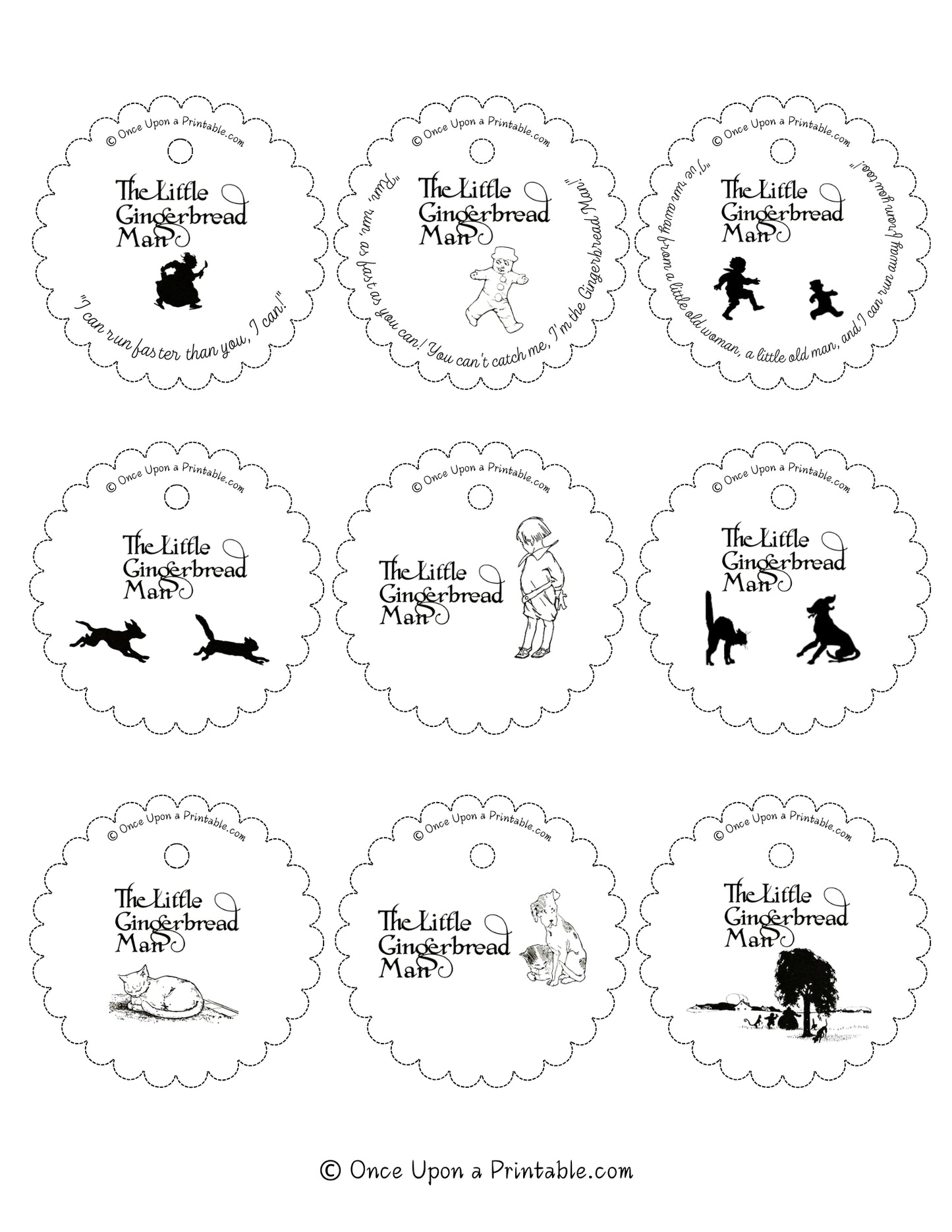 The Little Gingerbread Man Gift Tags (Collection of 78)