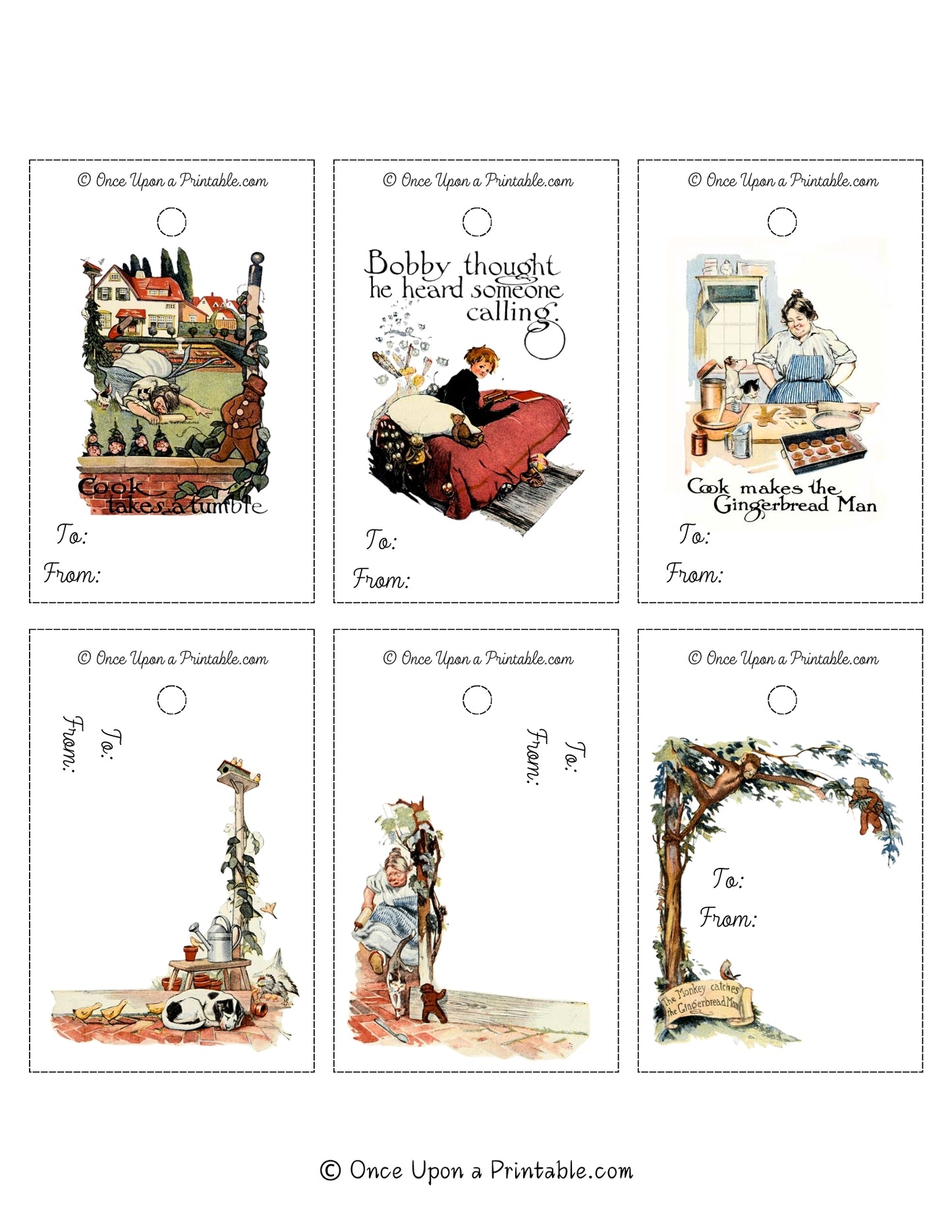 The Little Gingerbread Man Gift Tags (Collection of 78)