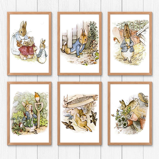 The Tale of Peter Rabbit Illustrations (4x6 Collection)