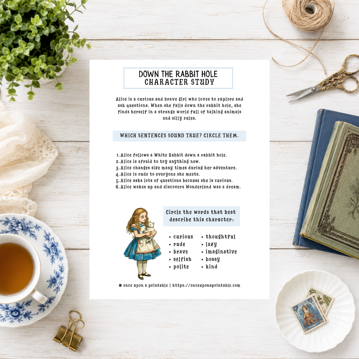 Alice’s Adventures in Wonderland Storybook Guide