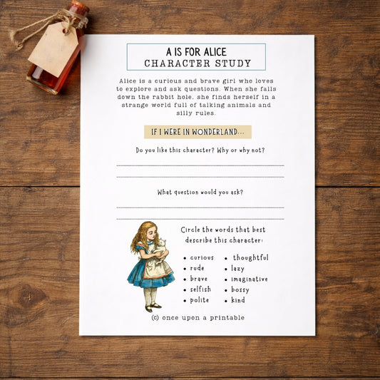 Alice in Wonderland Printable Unit Study (180+ Pages)