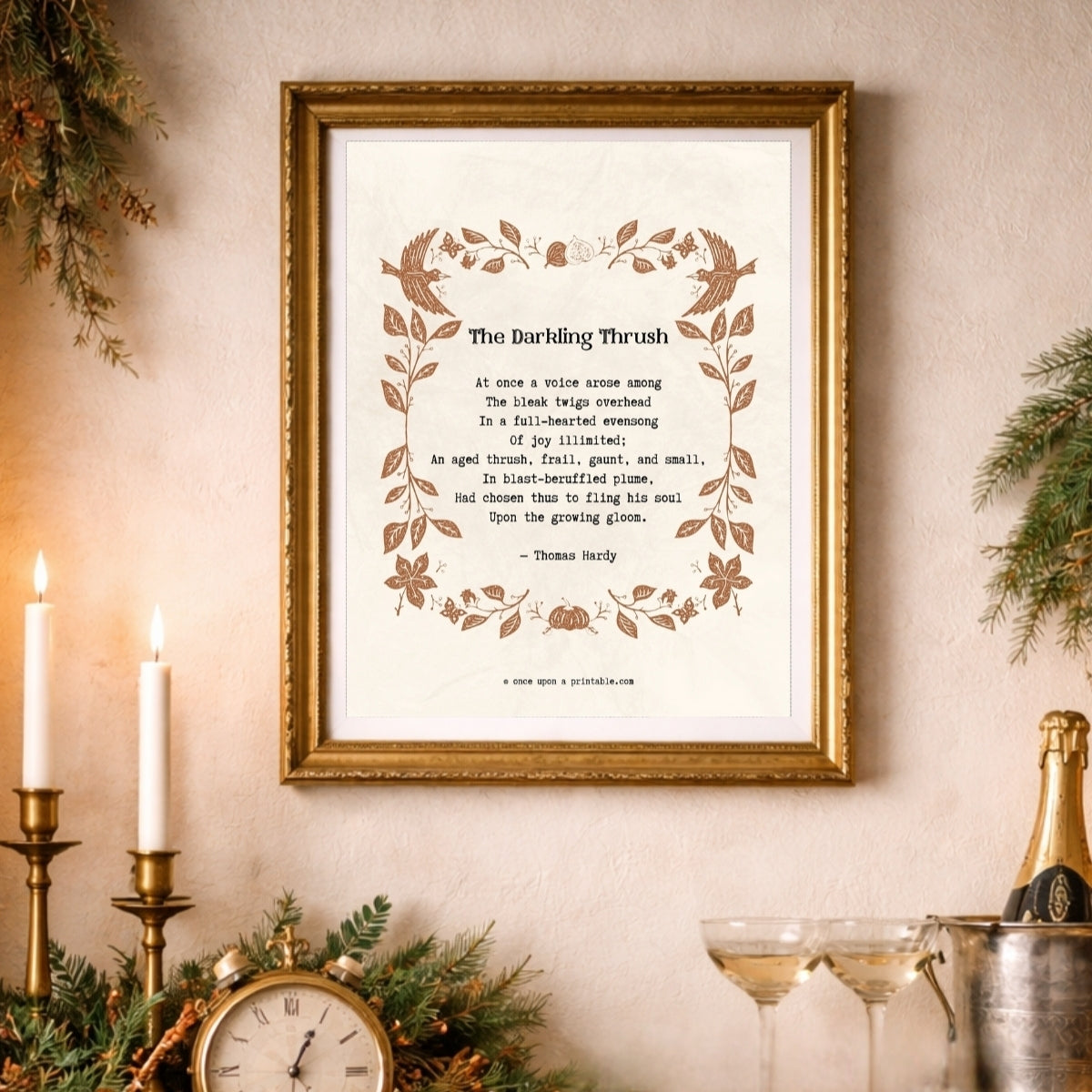 New Year's Eve Poems Wall Art Collection
