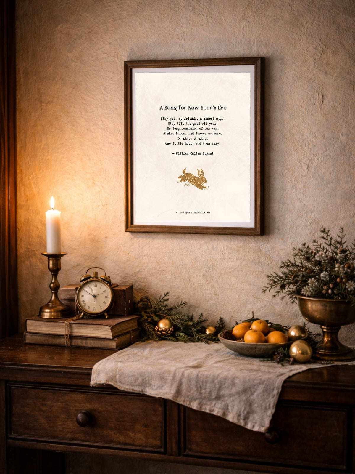 New Year's Eve Poems Wall Art Collection