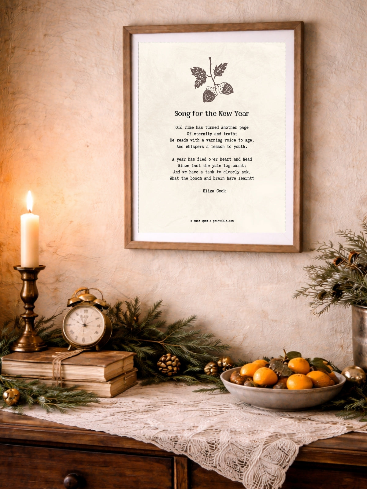 New Year's Eve Poems Wall Art Collection