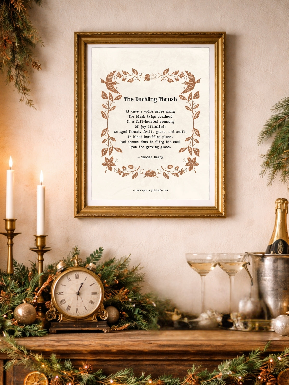 New Year's Eve Poems Wall Art Collection