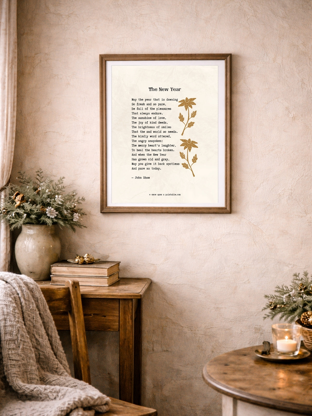 New Year's Eve Poems Wall Art Collection