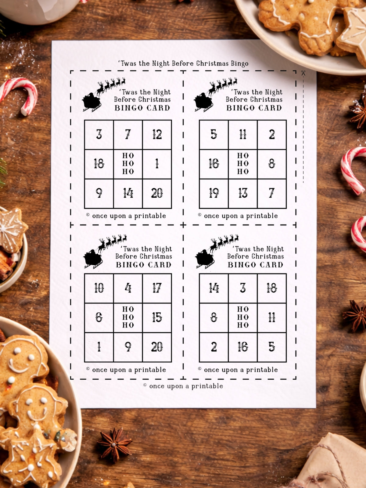 Twas the Night Before Christmas Activity Pack