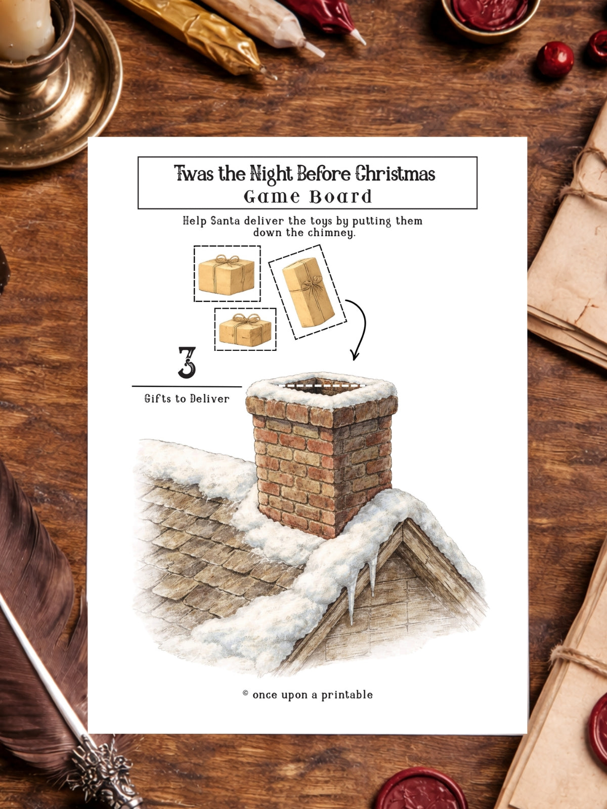 Twas the Night Before Christmas Activity Pack